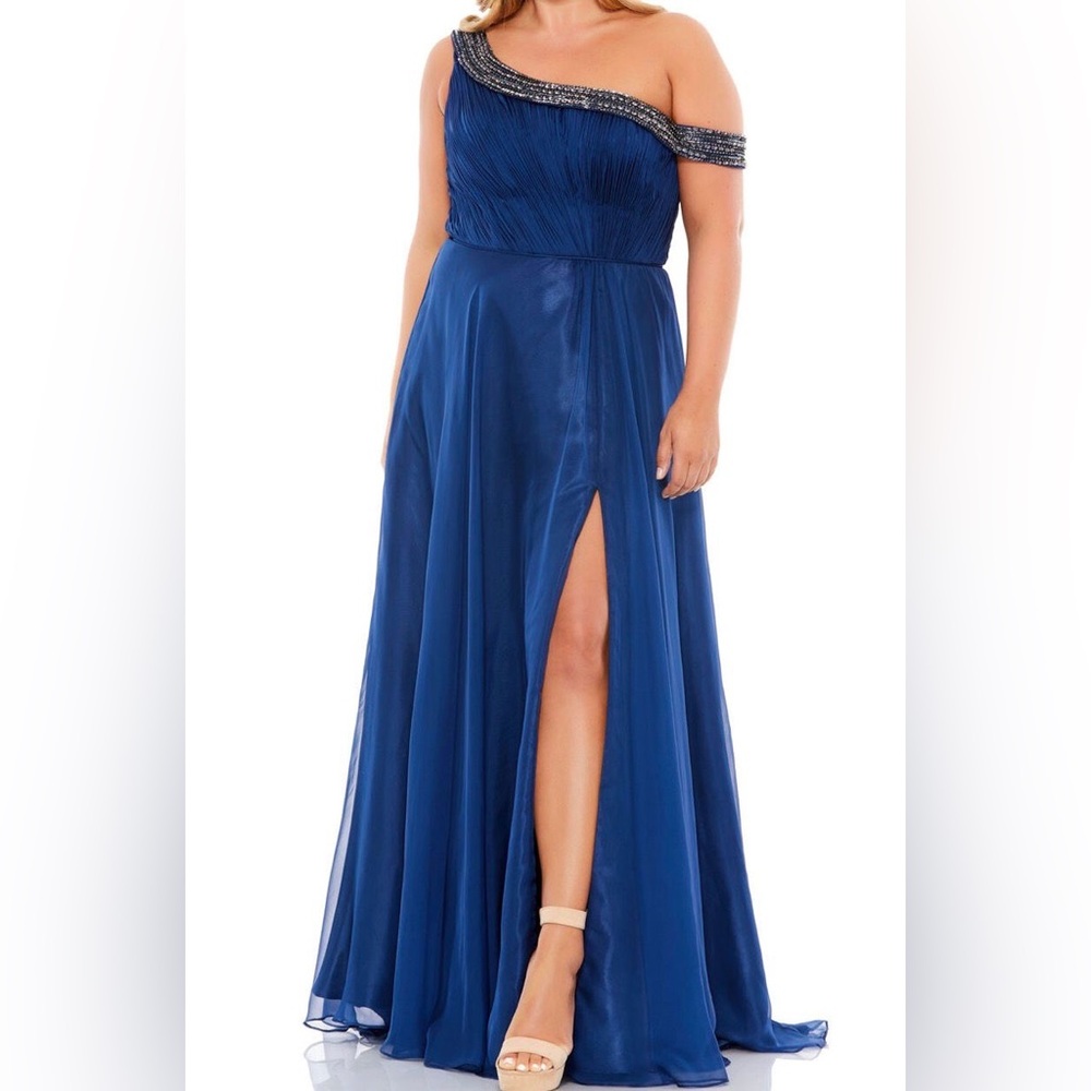 Mac Duggal Royal Blue Maxi Dress